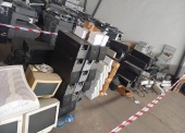 Zużyte urządzenia zawierające niebezpieczne elementy inne niż wymienione w 16 02 09 do 16 02 12 (wybrakowane zasilacze UPS – o masie około 1 350kg oraz wybrakowane monitory CRT) (kod odpadu 16 02 13*) 